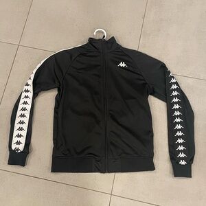 Kappa Black Vest Track Suit Asymmetric Arms